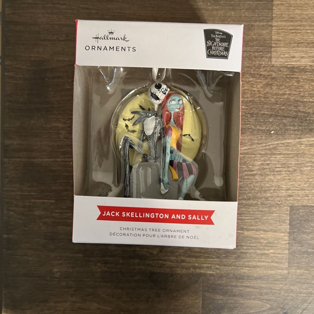 Hallmark Ornament The Nightmare Before Christmas Jack Skellington & Sally Disney